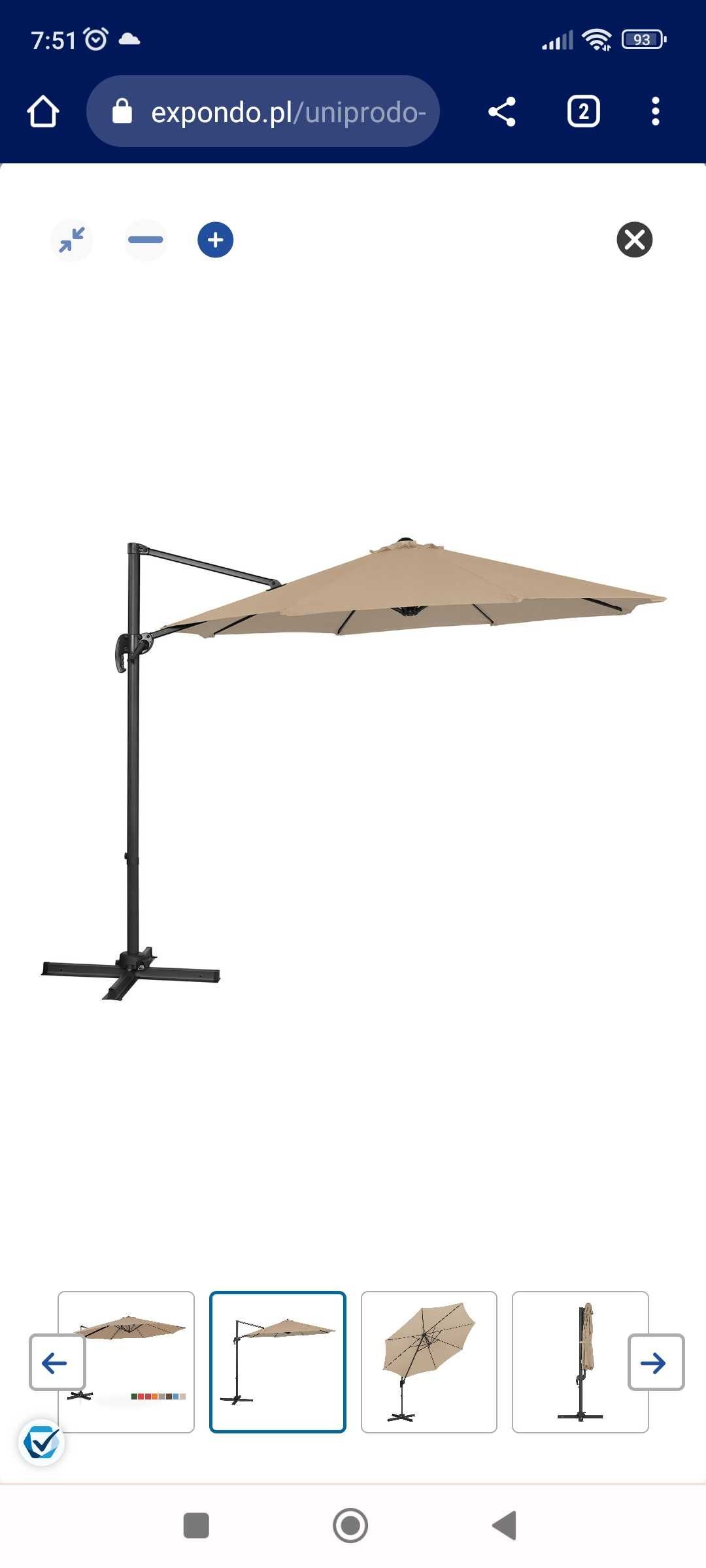 Parasol ogrodowy 300