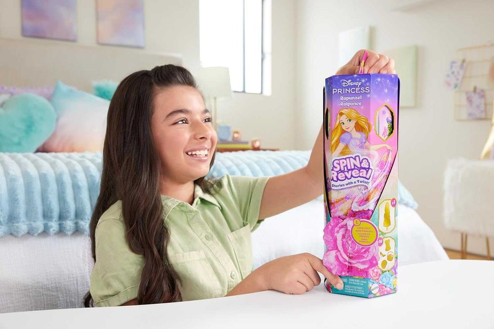 набір дісней Круті та прояви лялька Рапунцель Spin & Reveal HTV86