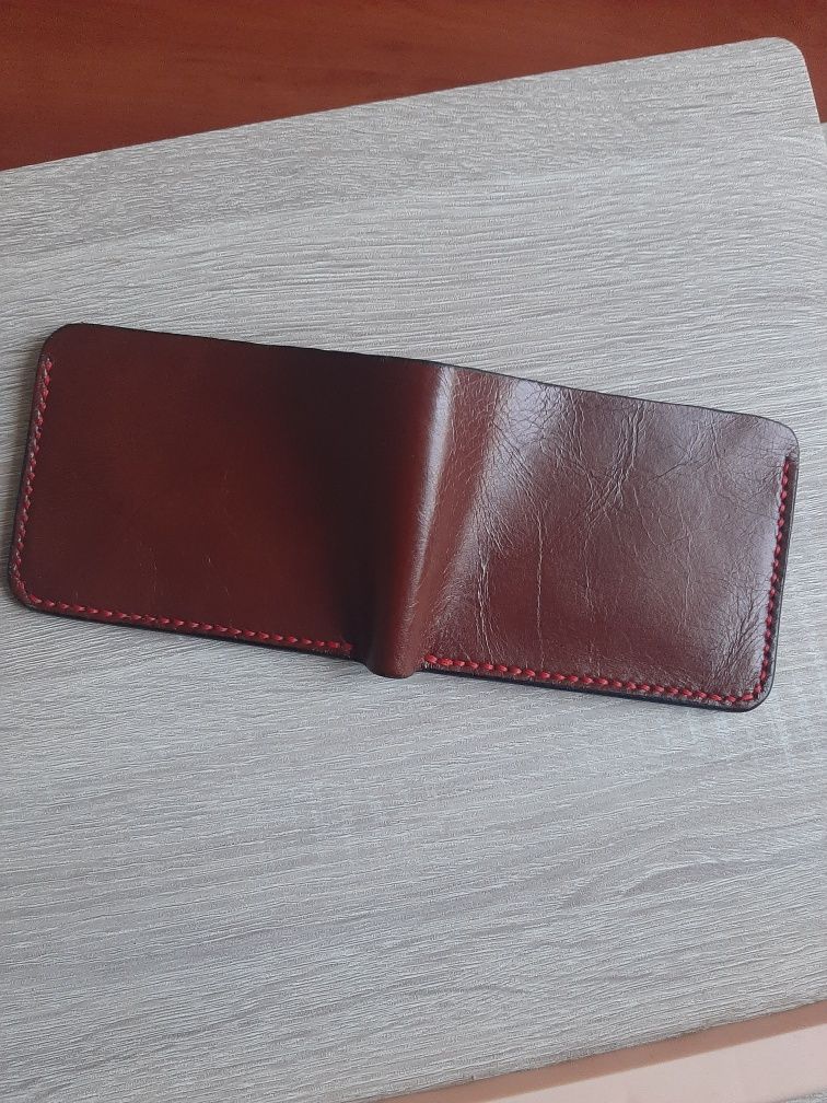 Skórzany portfel ręcznie robiony