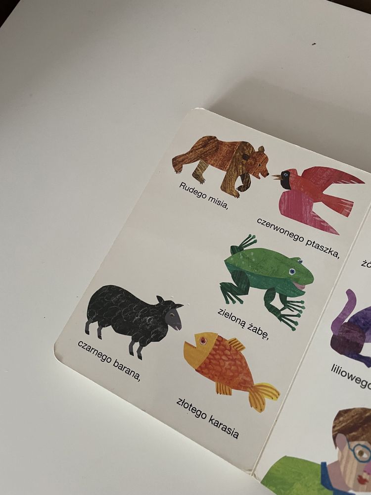 Miś patrzy! Eric Carle kartonowa książka dla małych dzieci