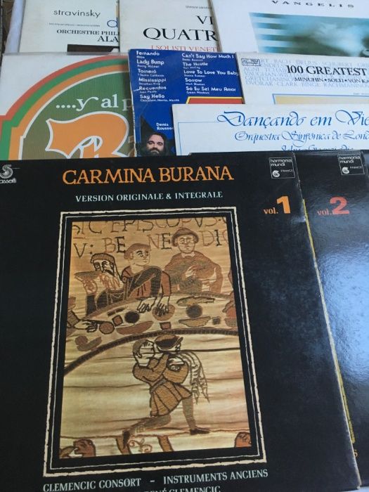 Lote 12 LP's vinil - Clássica, Carmina Burana, Stravinsky, Vivaldi, Va