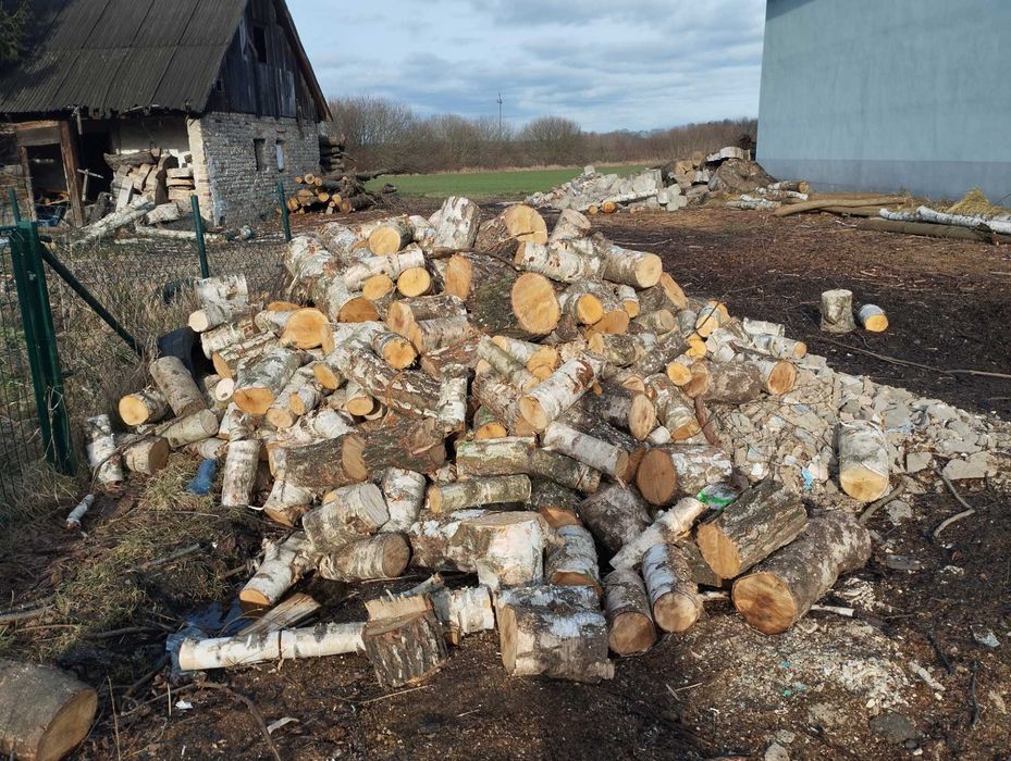 Drewno DRZEWO opałowe olcha brzoza OPAL liściasty kominkowy