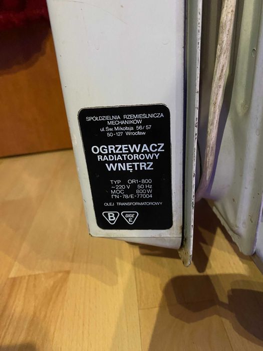 Ogrzewacz radiatorowy wnętrz OR1-800 grzejnik olejowy