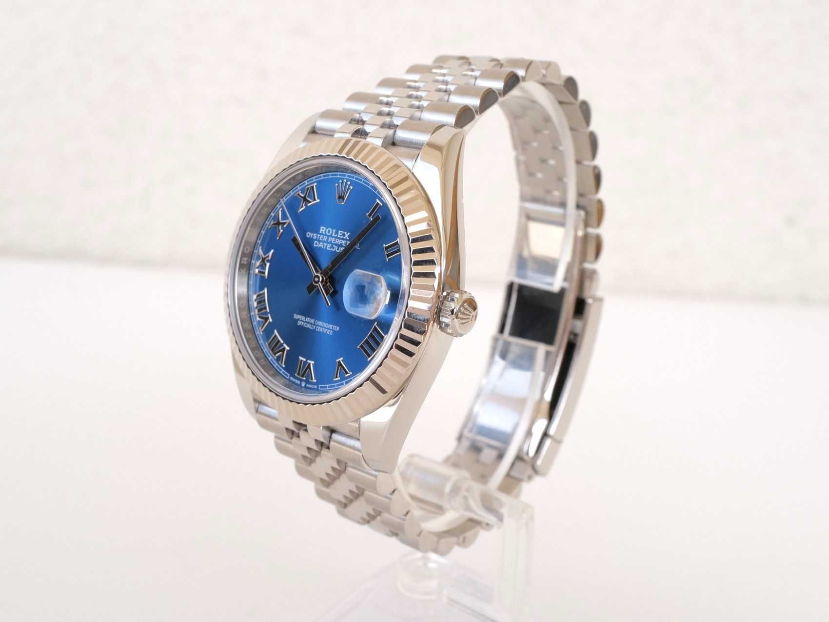 Rolex Datejust 41 mm Blue Roman Dial Jubilee