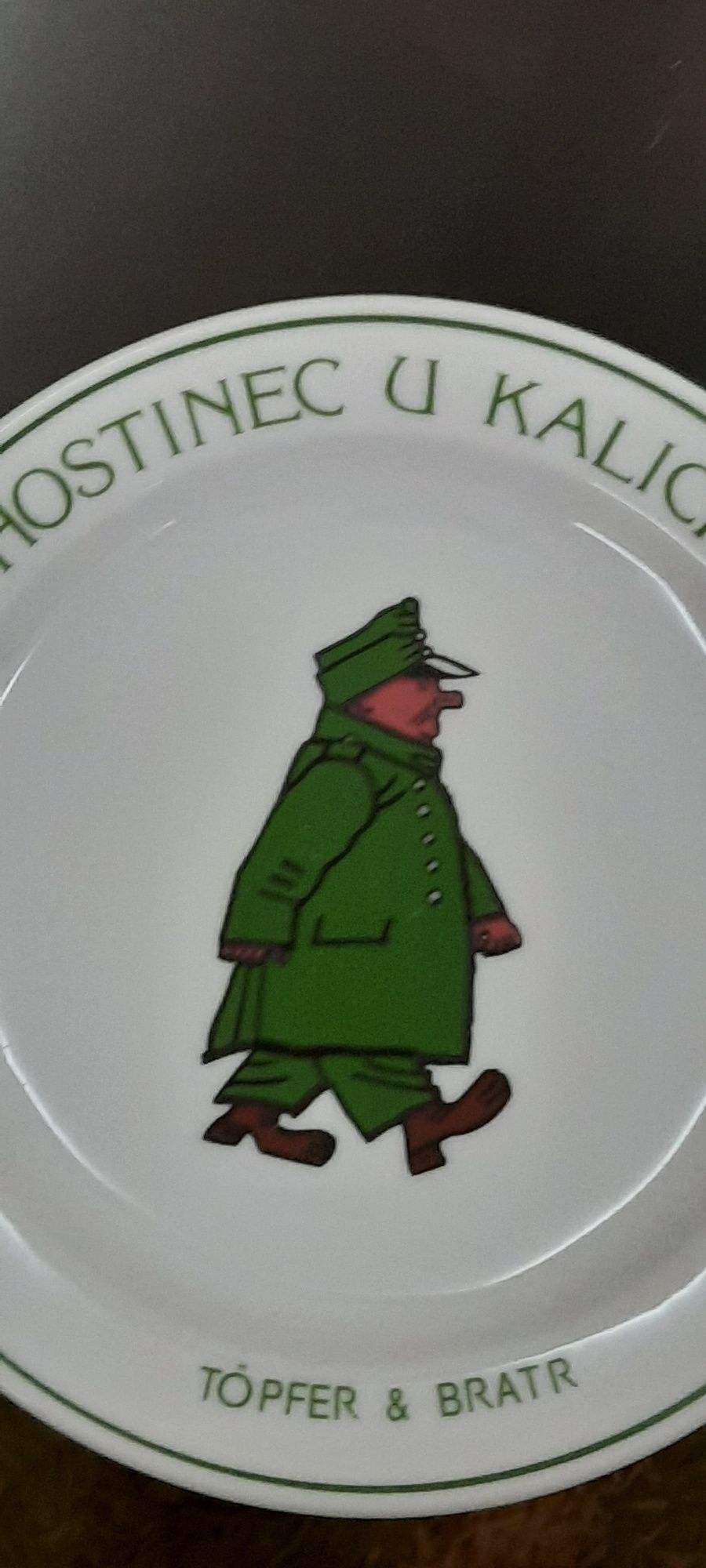 Коллекционная тарелка.Soldier Svejk.G Benedikt Good. Чехия.