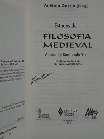 Estudos de Filosofia Medieval de António Garcia