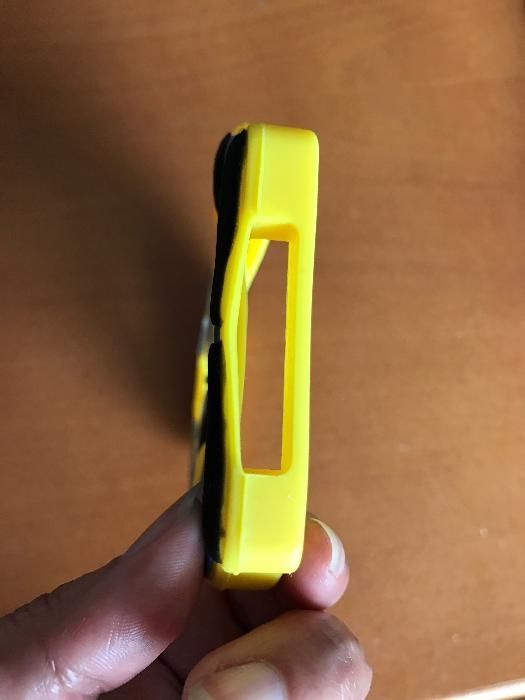 Capa em Silicone Minion+capa transparente dourada para Samsung J5 201
