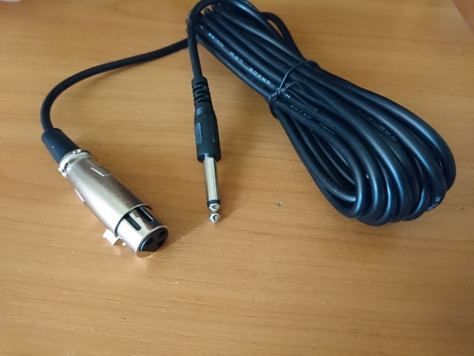 Микрофонный инструментальный шнур кабель Jack 6,3 на XLR Джек на XLR