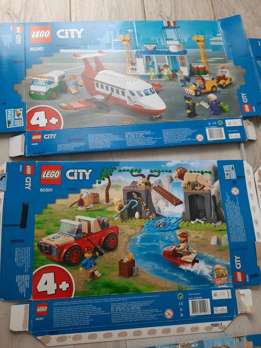 7 x karton pudełko lego city