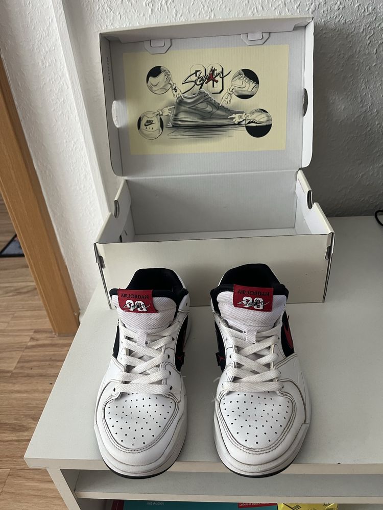 Кросівки Nike Air Jordan Stadium 90 "White Black Gym Red" (GS)