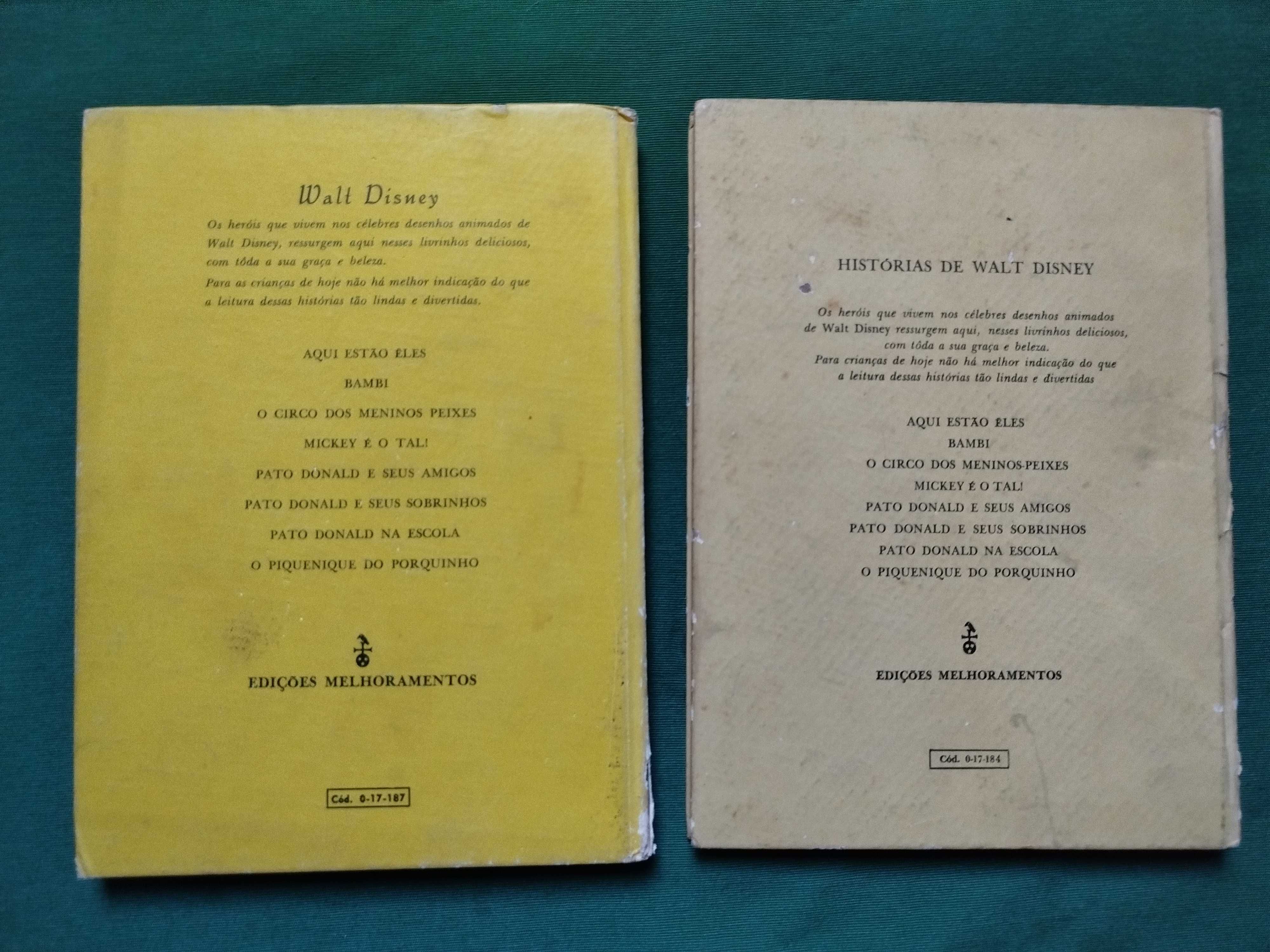 HISTORIAS de WALT DISNEY Edições Melhoramentos, Anos 60