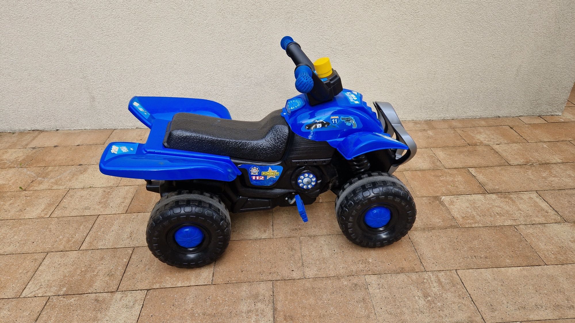 Quad na pedały dla dziecka police z przyczepką gokart dziecięcy