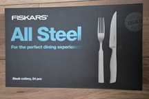 Sztućce Fiskars All Steel - zestaw sztućców do steków 24 pcs NOWE