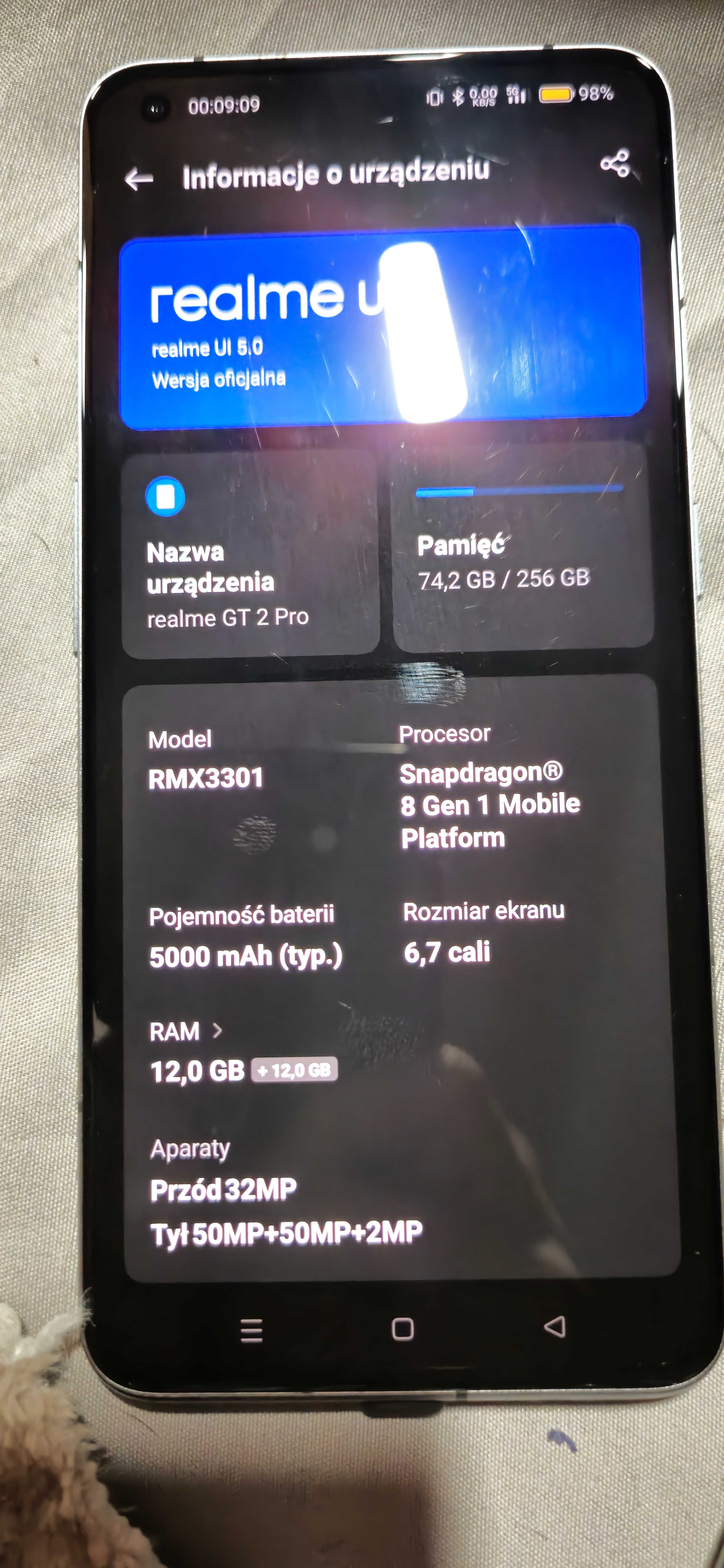 Sprzedam telefon Realme GT 2 PRO 12/256