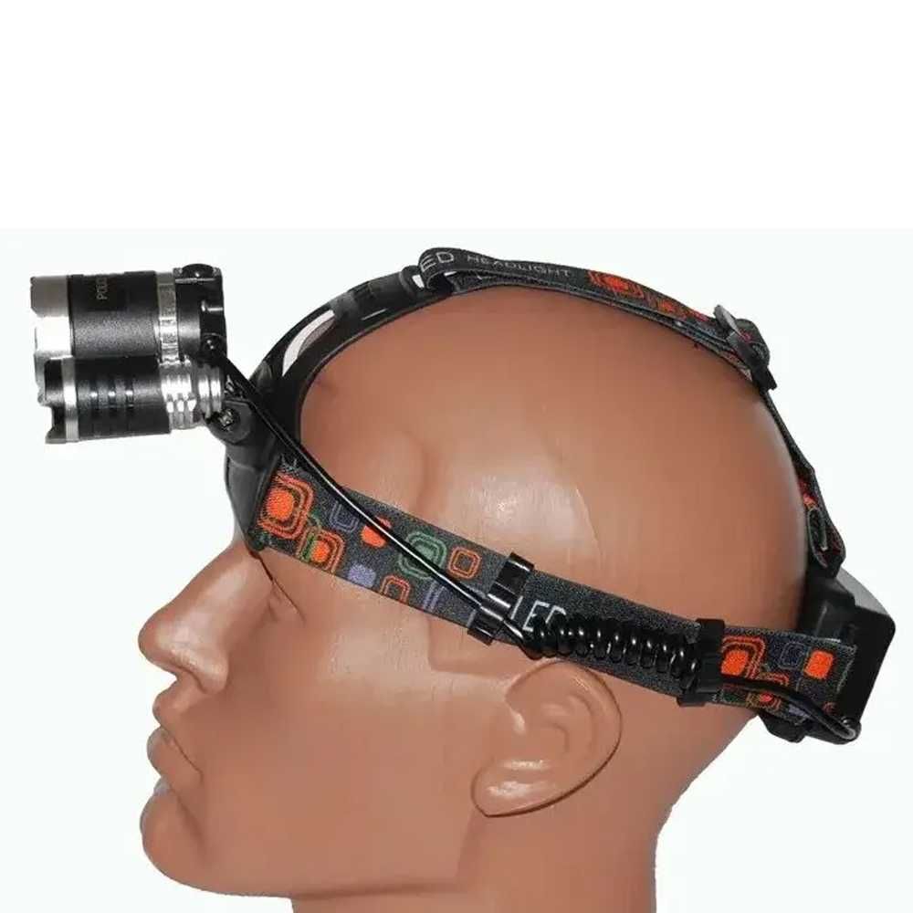 Мощный налобный фонарь Police Bailong RJ 3000 / Фонарь налобный