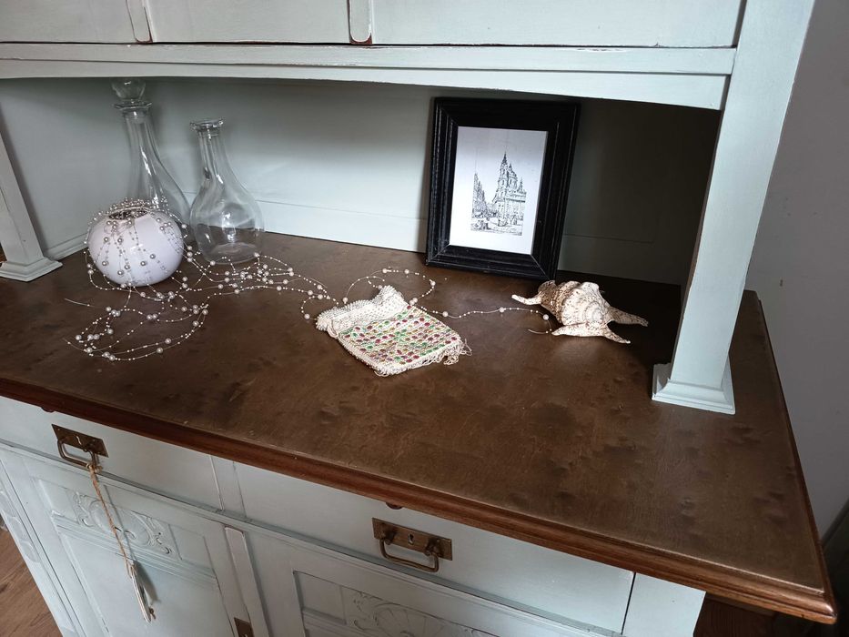 Odnowiony duży kredens - rustykalny , shabby chic, vintage