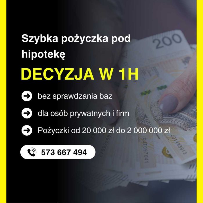 Pożyczki pod zastaw nieruchomości – bez sprawdzania BIK, KRD, ZUS i US