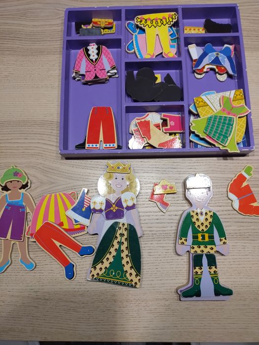 Gra drewniana ubieranki magnetyczne