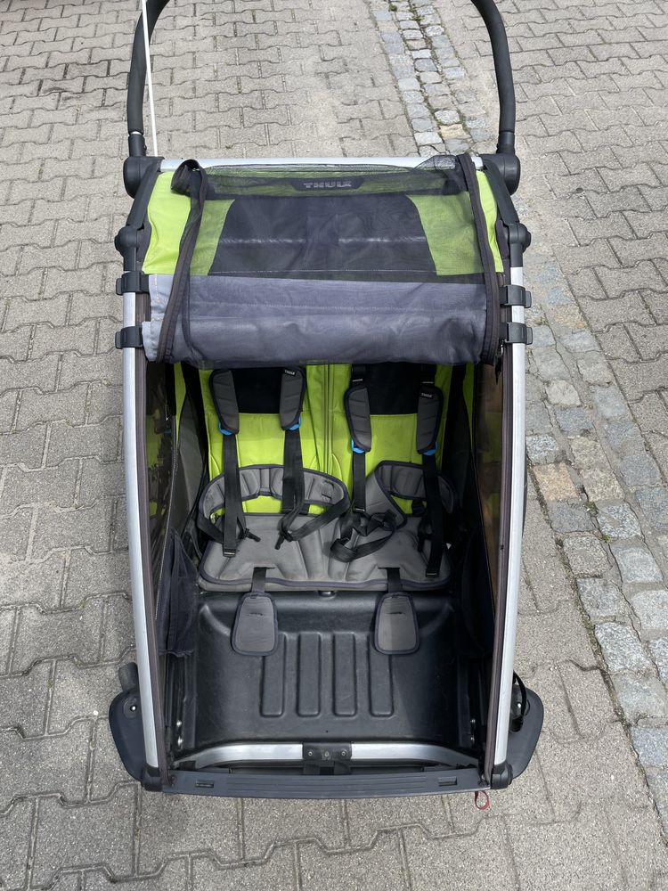 Thule CAB2 - przyczepka rowerowa/wózek dla dwójki dzieci