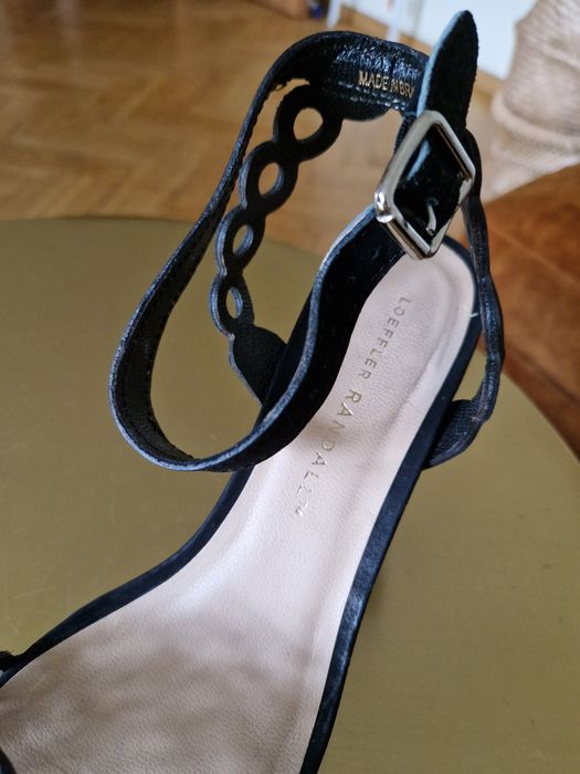 Sandalki na obcasie 38 39 czarne Loeffler Randall
