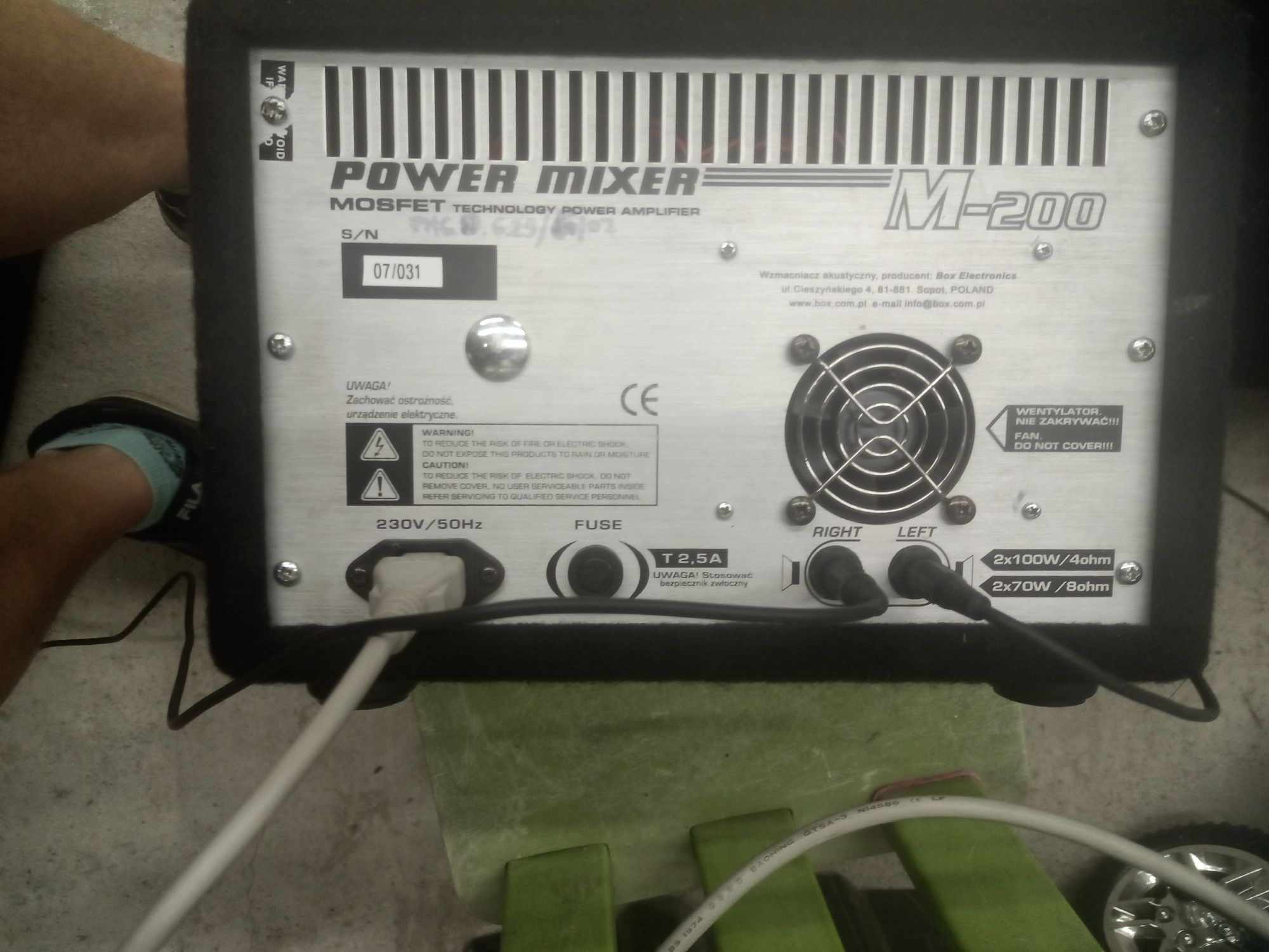 Zestaw BOX kolumny + powermixer