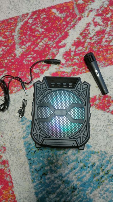 Караоке домашня колонка з мікрофоном