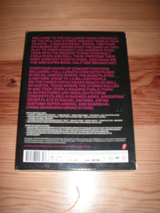 DVD Rolling Stones - The Biggest Bang World Tour Concert - Caixa 4 Dvd