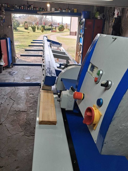 Linia do łączenia drewna GOMA KZ6 + prasa 6m, mikrowczepy