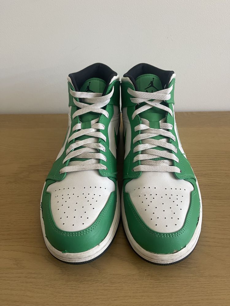 Jordan 1 Mid Lucky Green