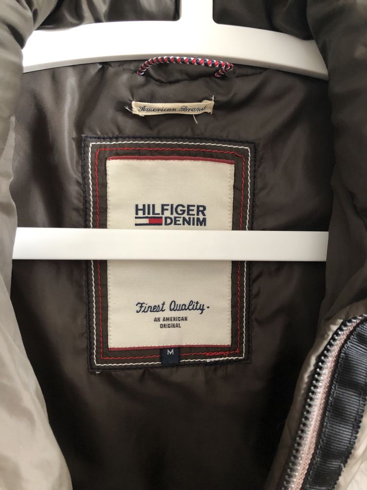 Hilfiger Denim puchowa kurtka zimowa damska 90% puch bardzo ciepła