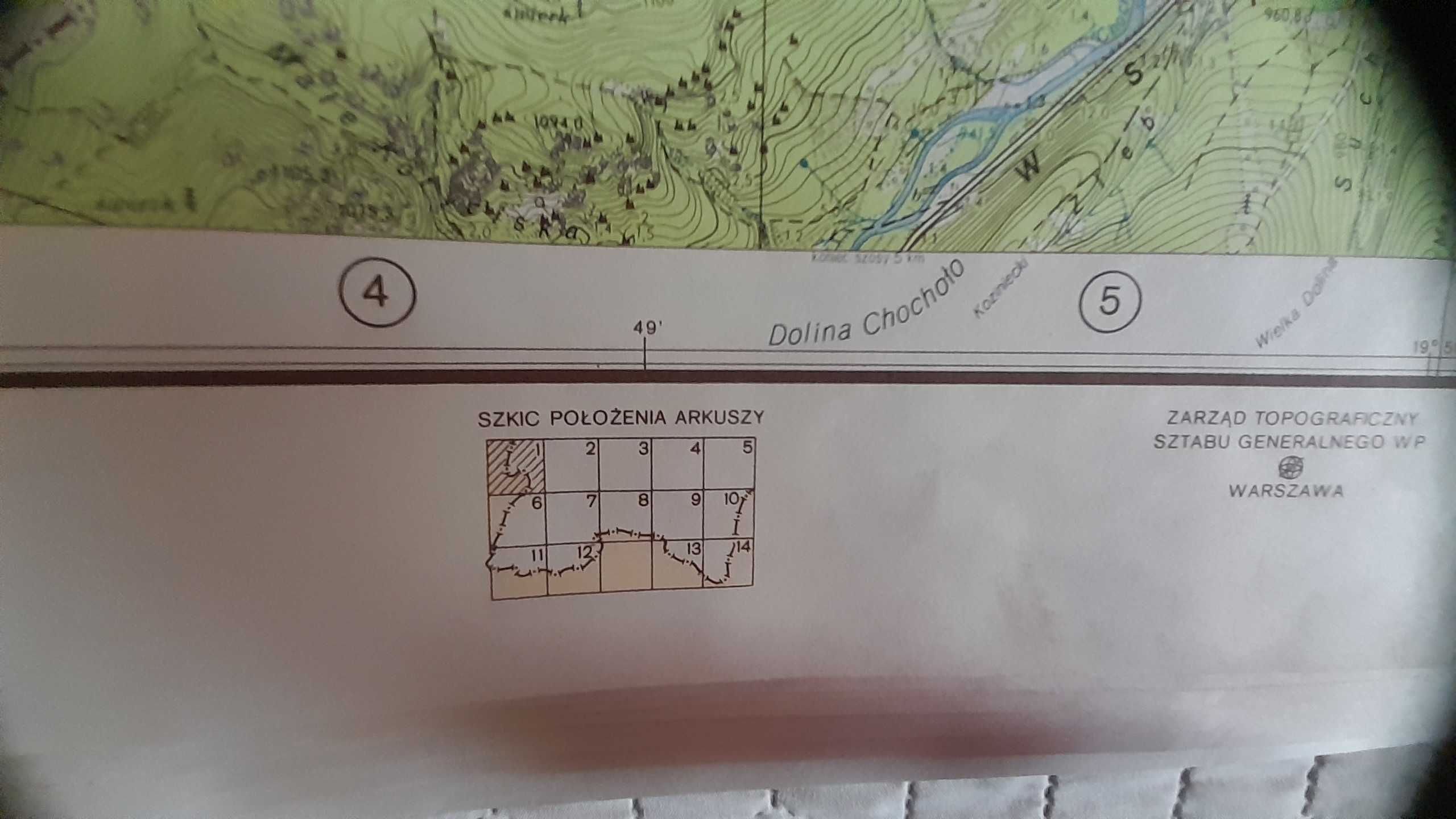 Tatry polskie : mapy topograficzne