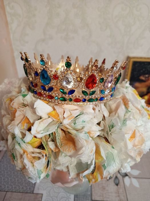 Корона металева на торт 12 см