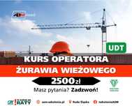 Kurs operator żurawia wieżowego żurawie wieżowe dźwigi wieżówka