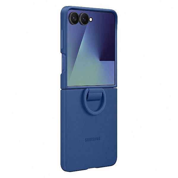 Etui silikonowe Samsung Ring Case na Samsung Galaxy Z Flip7 - niebiesk