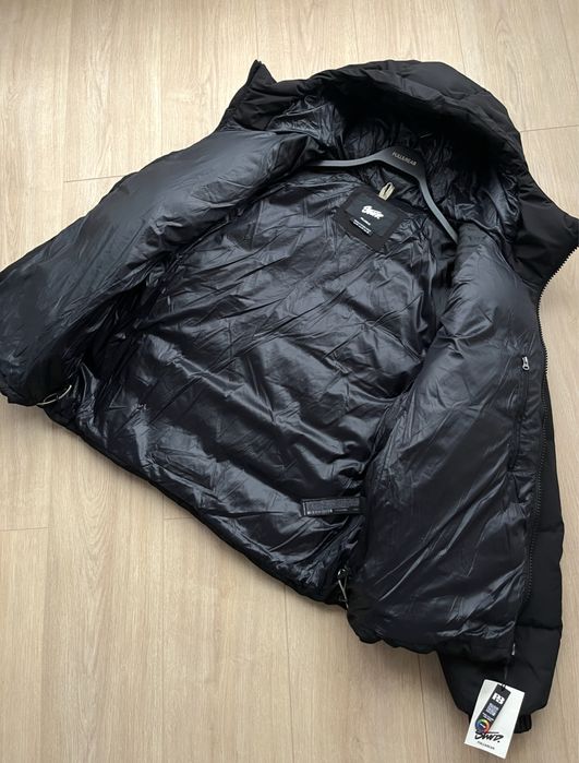 Куртка Pull&Bear Puffer Jacket Оригінал Зимова Мужская Черная Пуховик