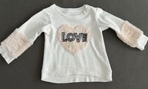 Bluza sweterek dla dziewczynki z serduszkiem