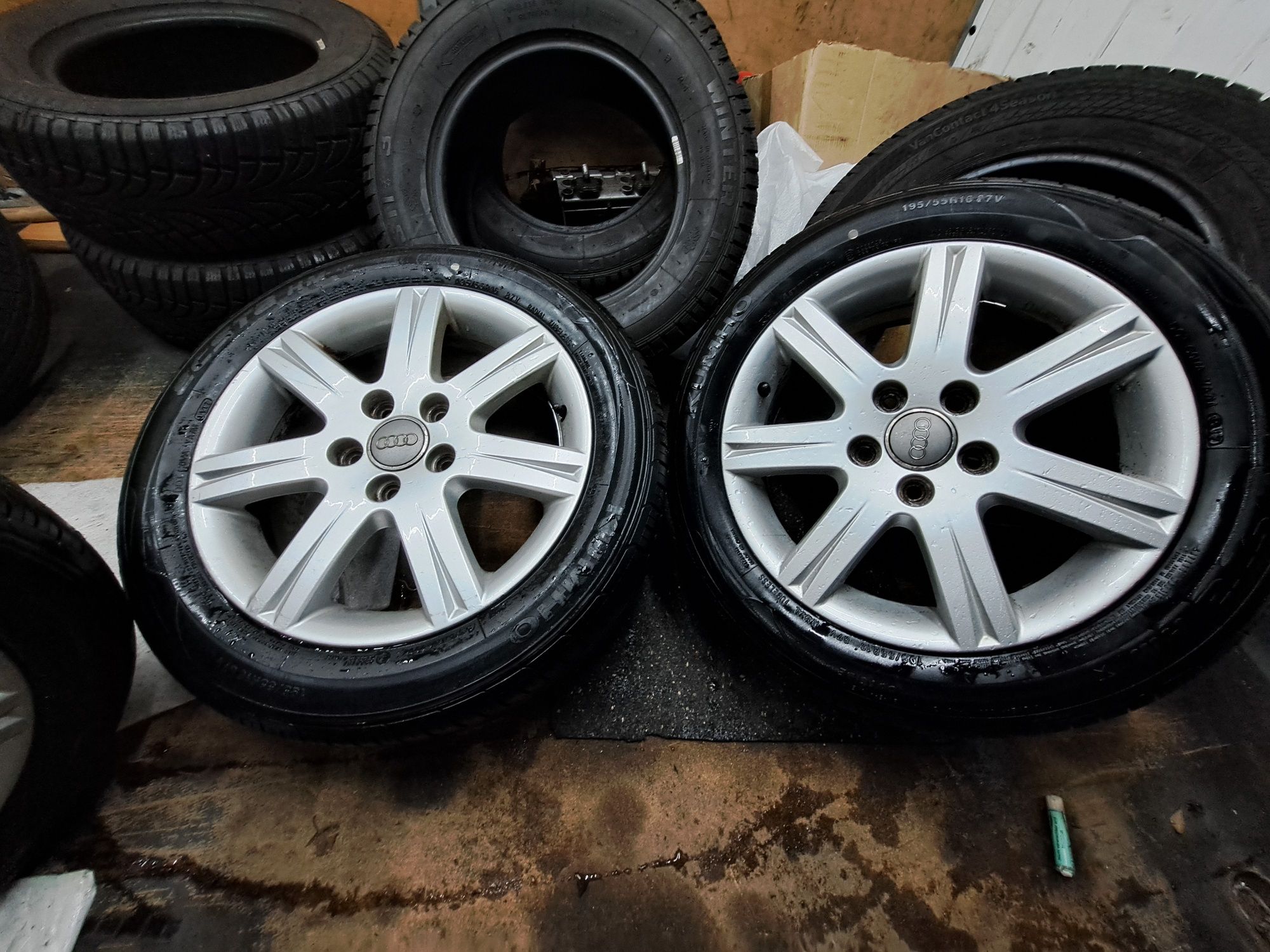 Nowe Opony Alufelgi 16 5x112  ET 50 6J  Audi A3 A4 A6 Lato Wyważone