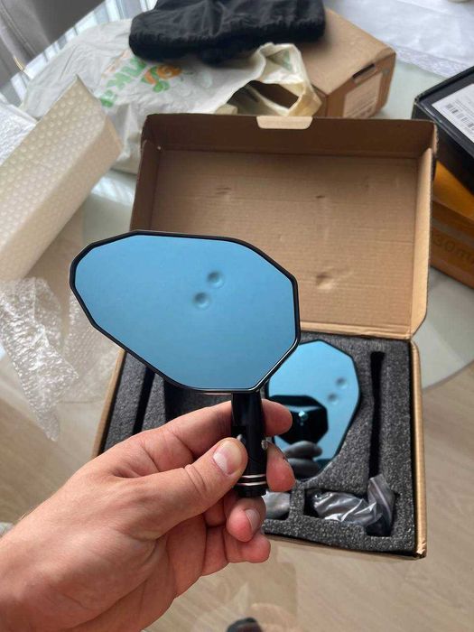 Дзеркала на мотоцикл, універсальні (алюмінієві, якісні)