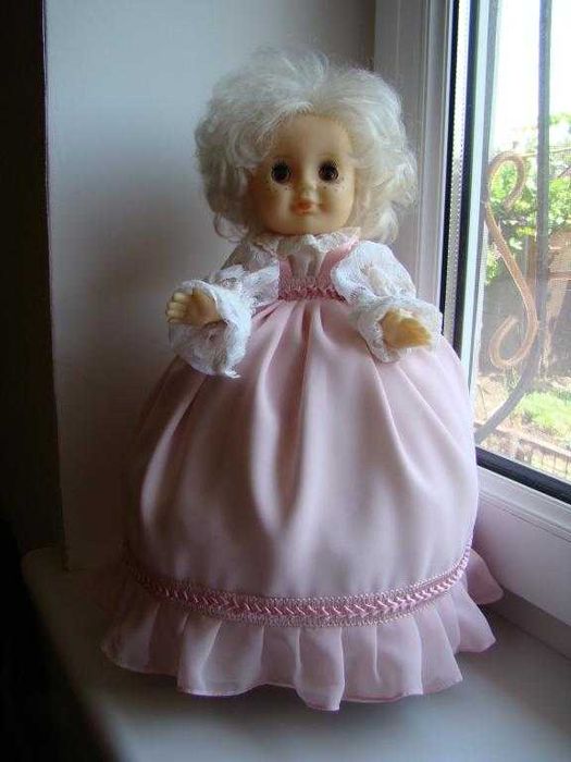 Кукла грелка на чайник, самовар времен СССР.