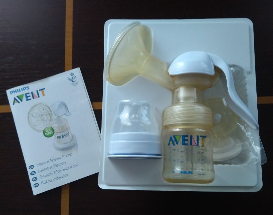 Laktator ręczny Philips Avent plus akcesoria