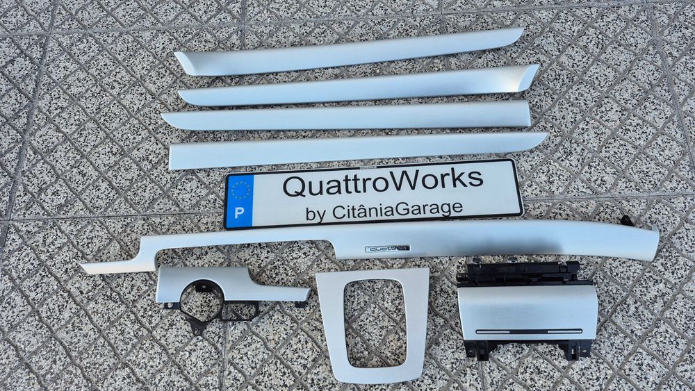AUDI A4 B6/B7-Kit Completo Frisos/Trims ALUMINIO ESCOVADO COMO NOVOS