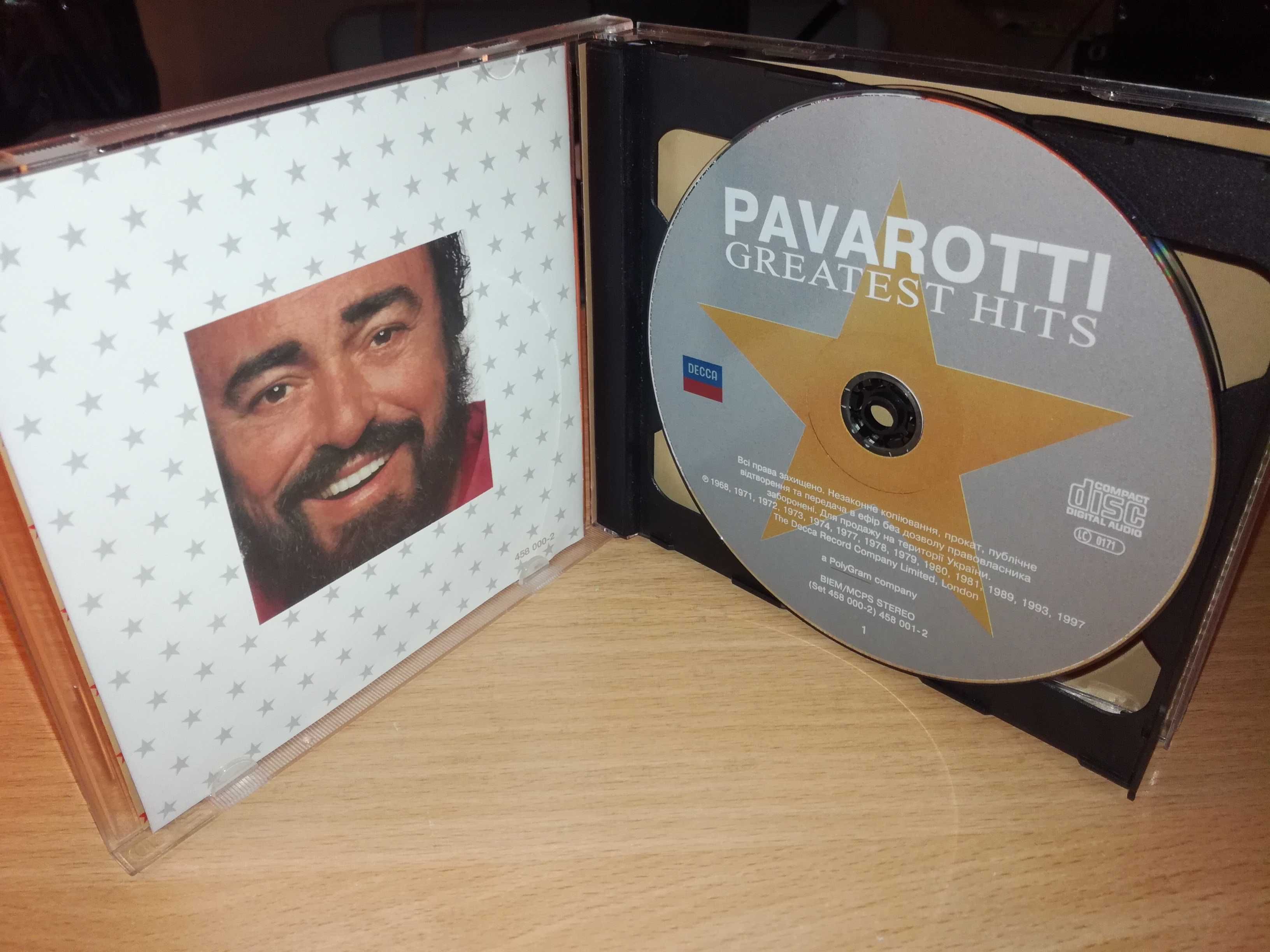 Luciano Pavarotti Hits feat Sinatra, Bocelli Паваротті 2 CD фірма