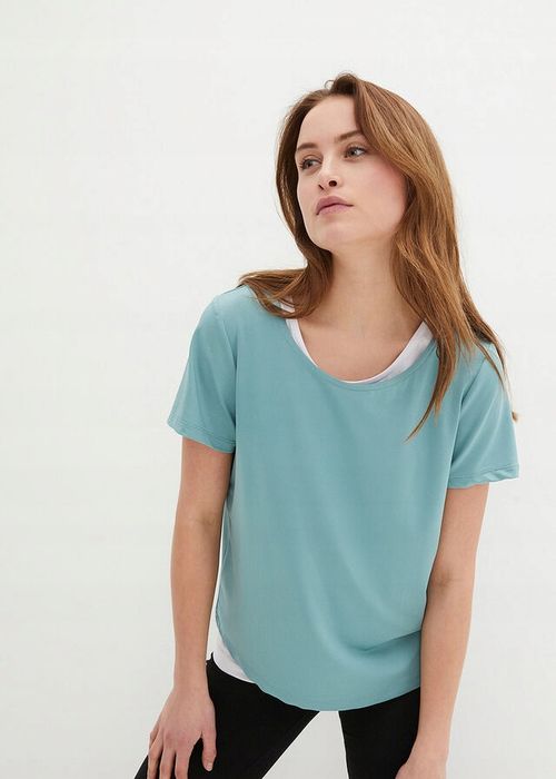 B.P.C t-shirt miętowy 2w1 40/42.