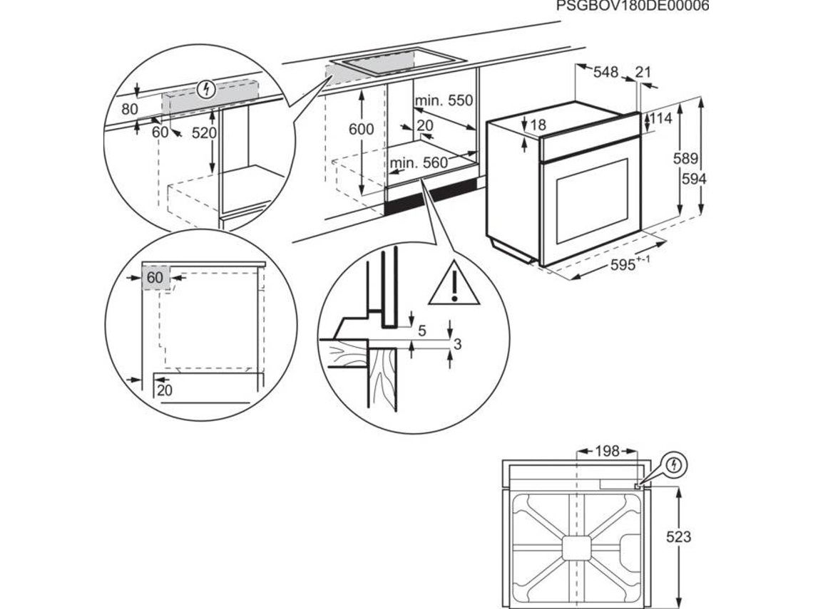 Vendo Forno ZANUSSI ZOHXX3X1 (72 L - 59.4 cm - Hidrolítico - Inox)