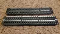 Patch panel 48 portów cat 5e - 2 sztuki