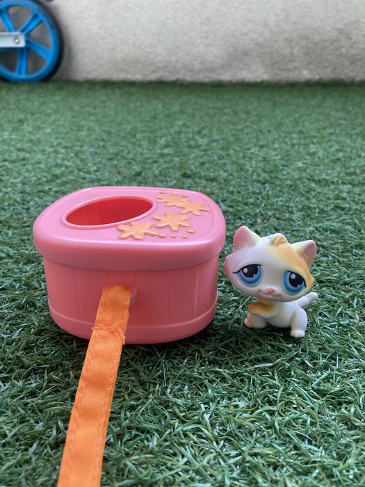 Littlest Pet Shop (LPS) kotek + klatka unikat