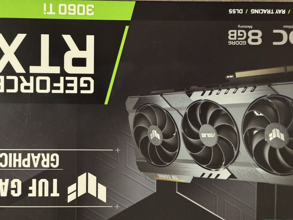 Продам видеокарту ASUS 3060Ti 8Gb TUF Gaming