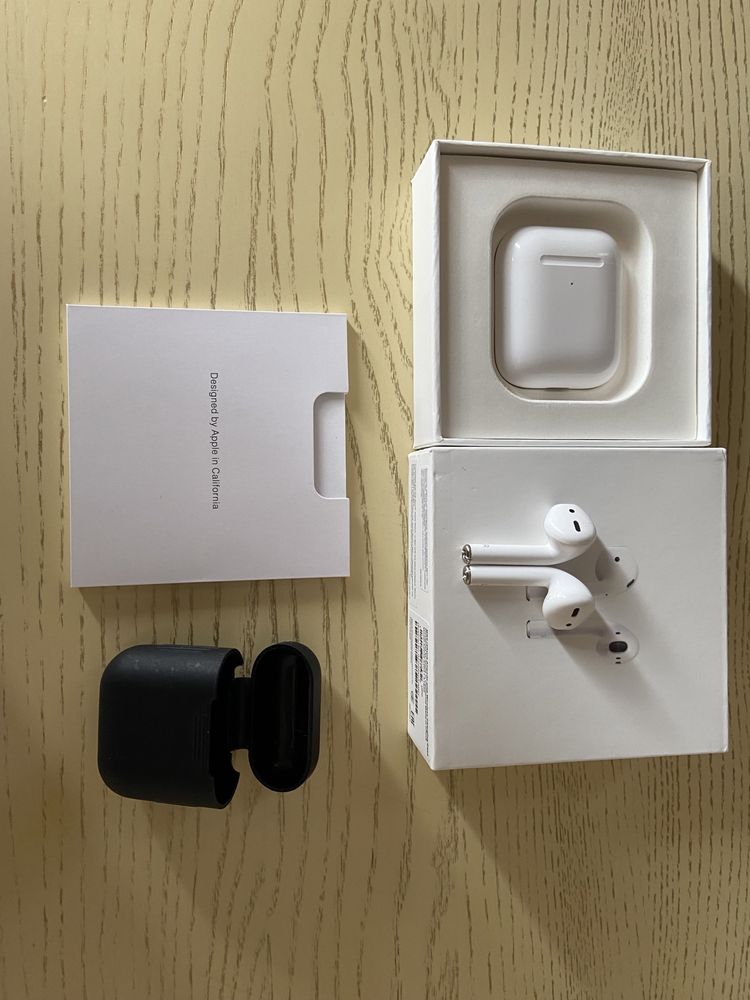 Airpods 2 with wireless charging case ТЕРМІНОВО!