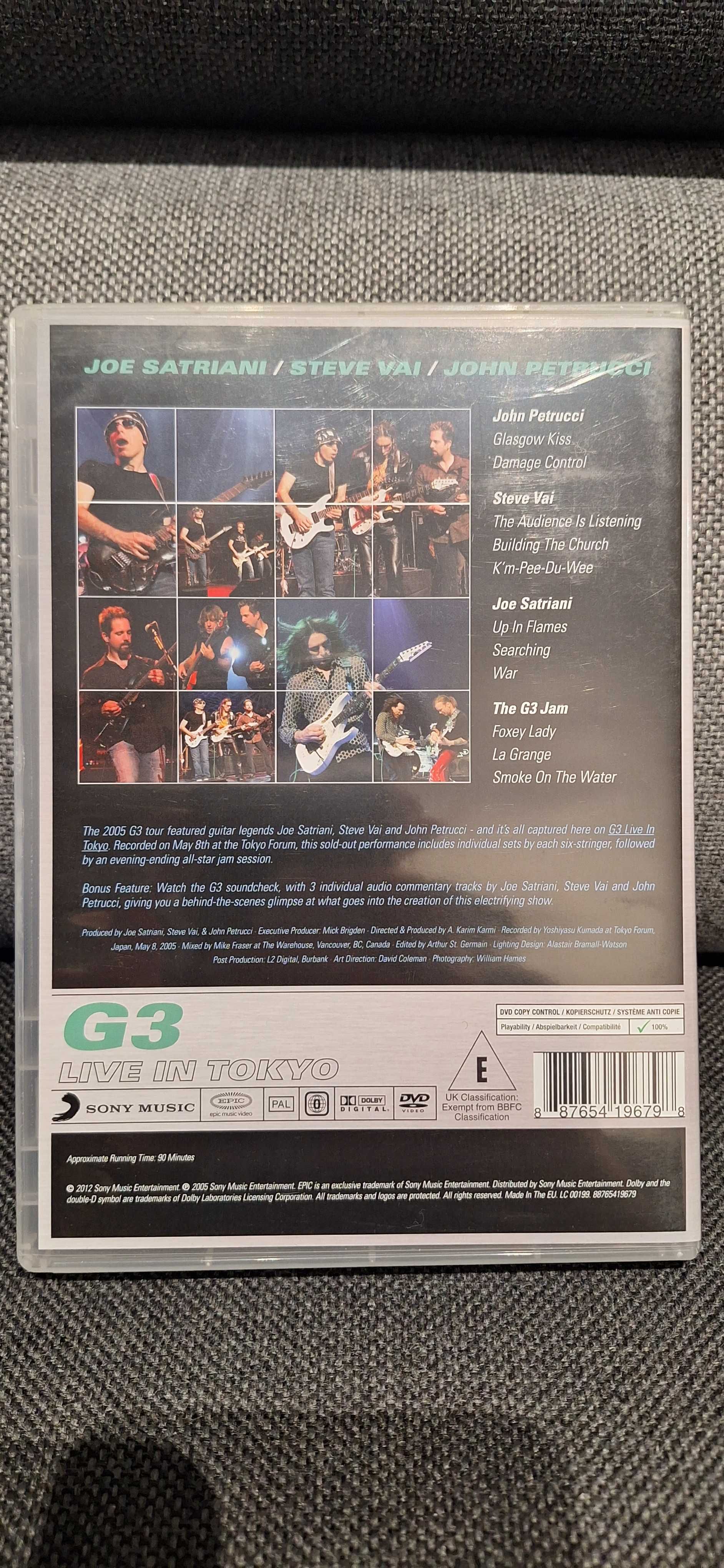 G3 Live in Tokyo płyta Dvd