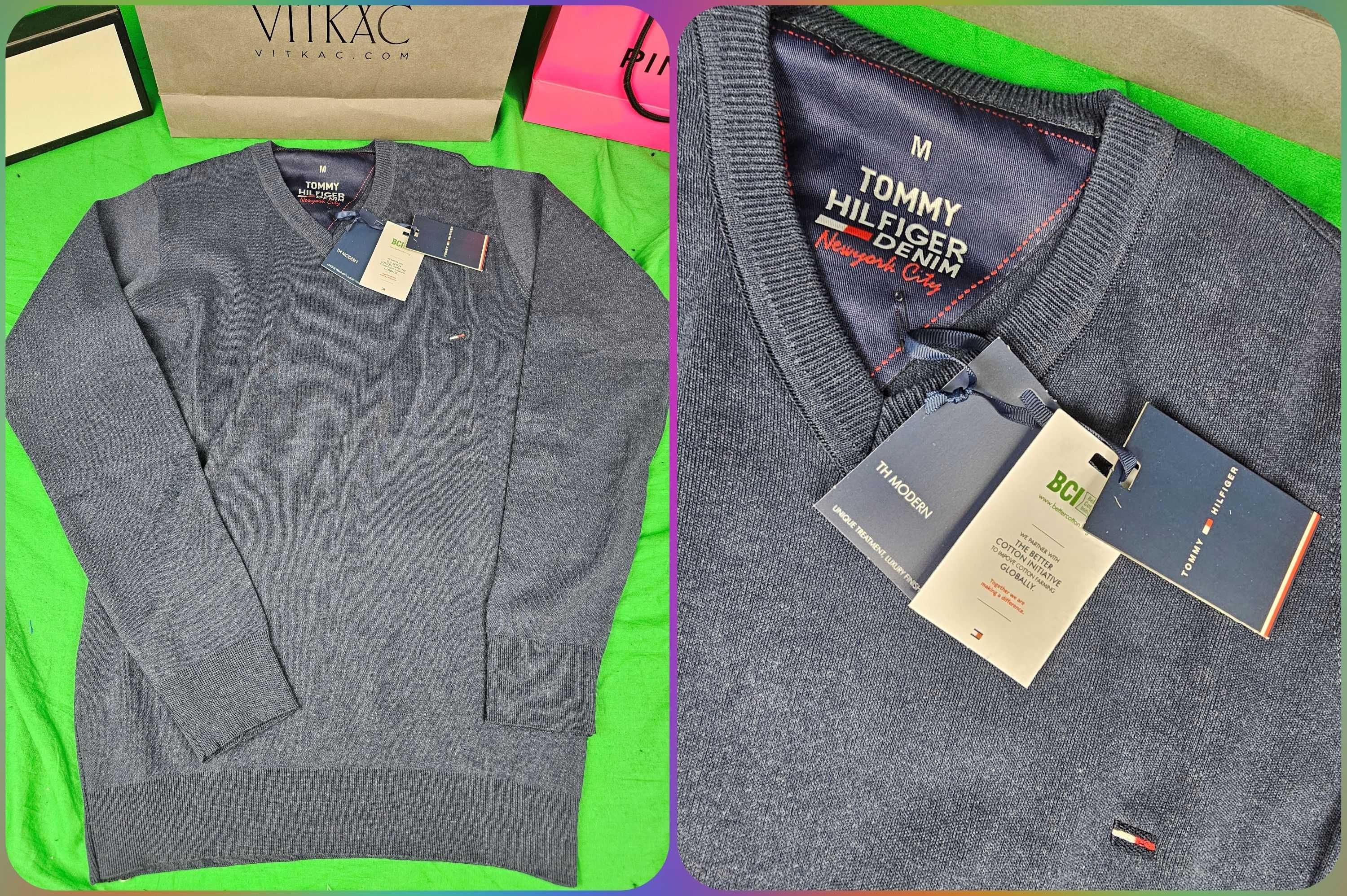 Swetry męskie nowe Tommy Hilfiger sweter Lacoste hit